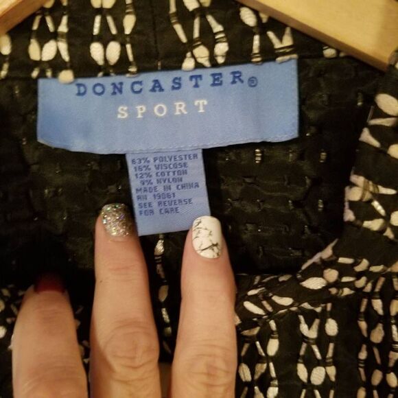 Doncaster Sport Black Cream Jacket 12 - Picture 2 of 7